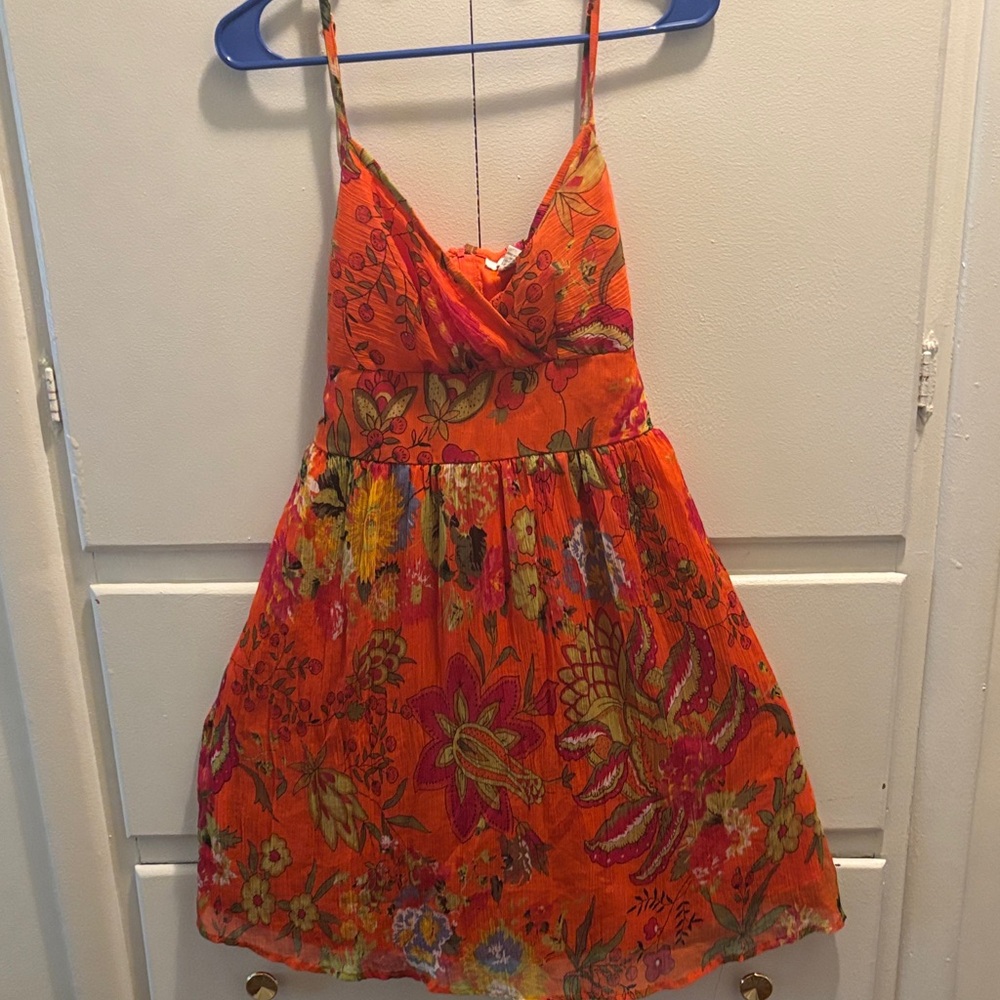 Charlotte Russe Orange Floral Dress